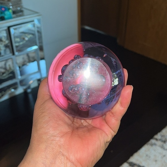 Vintage Made in Sweden 2” Bubbles in Bubble Glass Paperweight - Picture 3 of 3